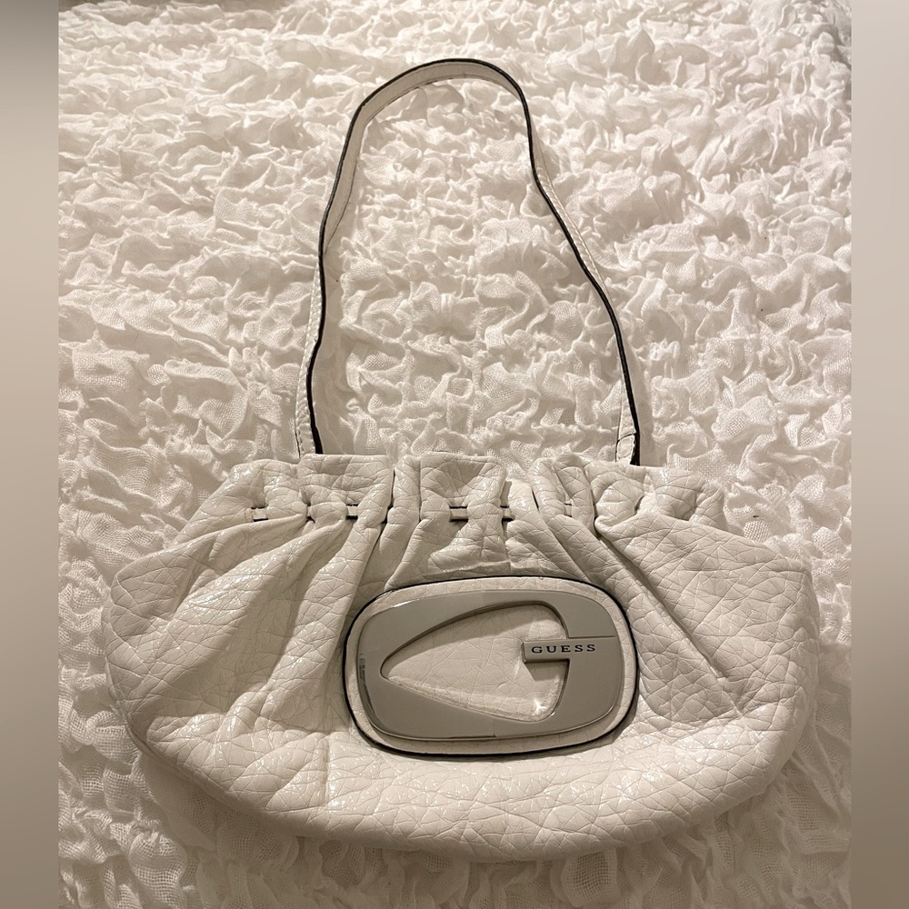 G by Guess Clutch Purse/ Mini Bag White